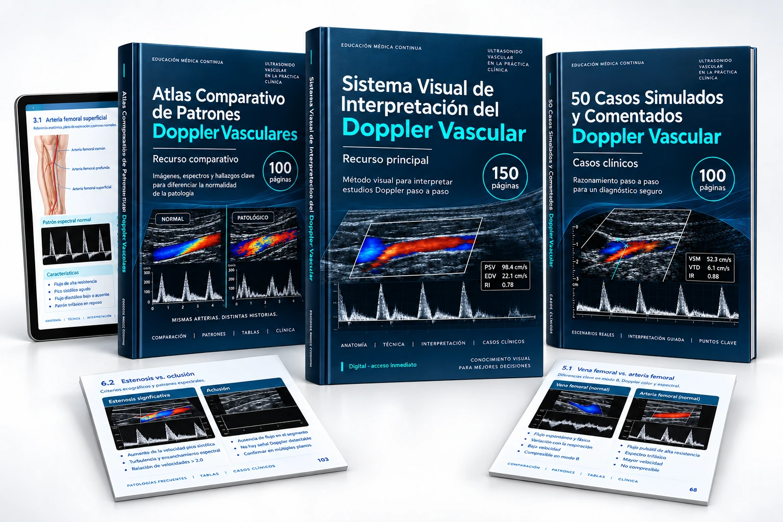 Sistema Visual, Atlas Comparativo y 50 Casos Simulados y Comentados de Radiografía de Tórax