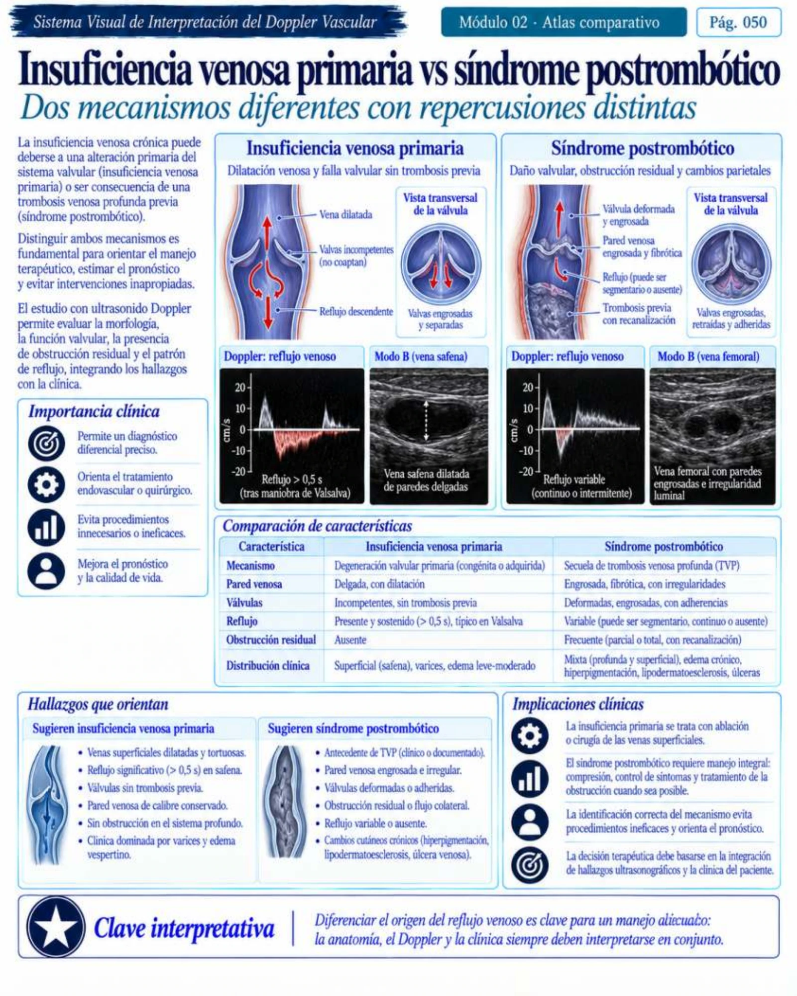 Página 50: Derrame pleural vs. atelectasia. Muestra del material digital de radiografía de tórax.