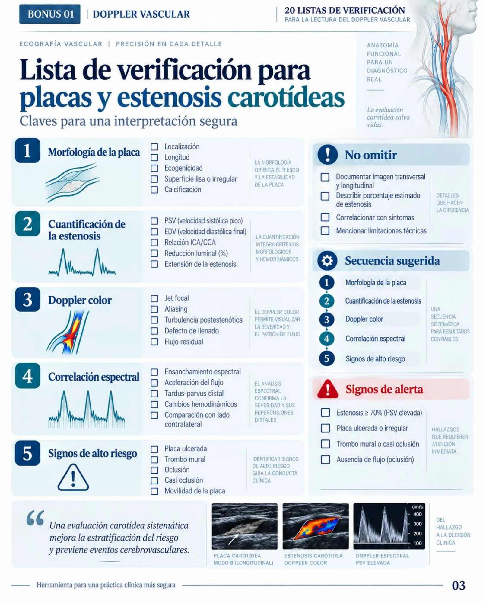 Página 3: Lista de verificación: calidad técnica. Muestra del material digital de radiografía de tórax.